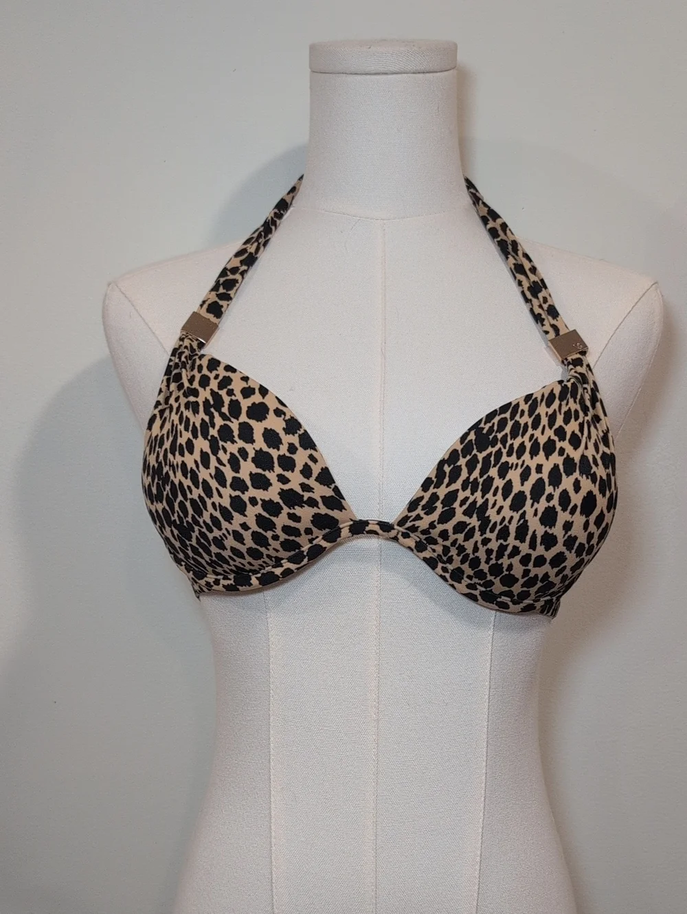 Victoria's Secret Cheetah Print Push-up Swim Bikini Top
